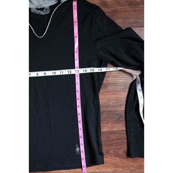 Smartwool woman's Black long sleeve with Gray Collar size S - Picture 8 of 8